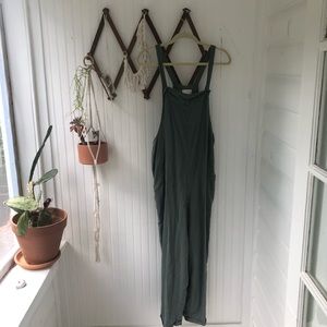 Green cotton jumpsuit